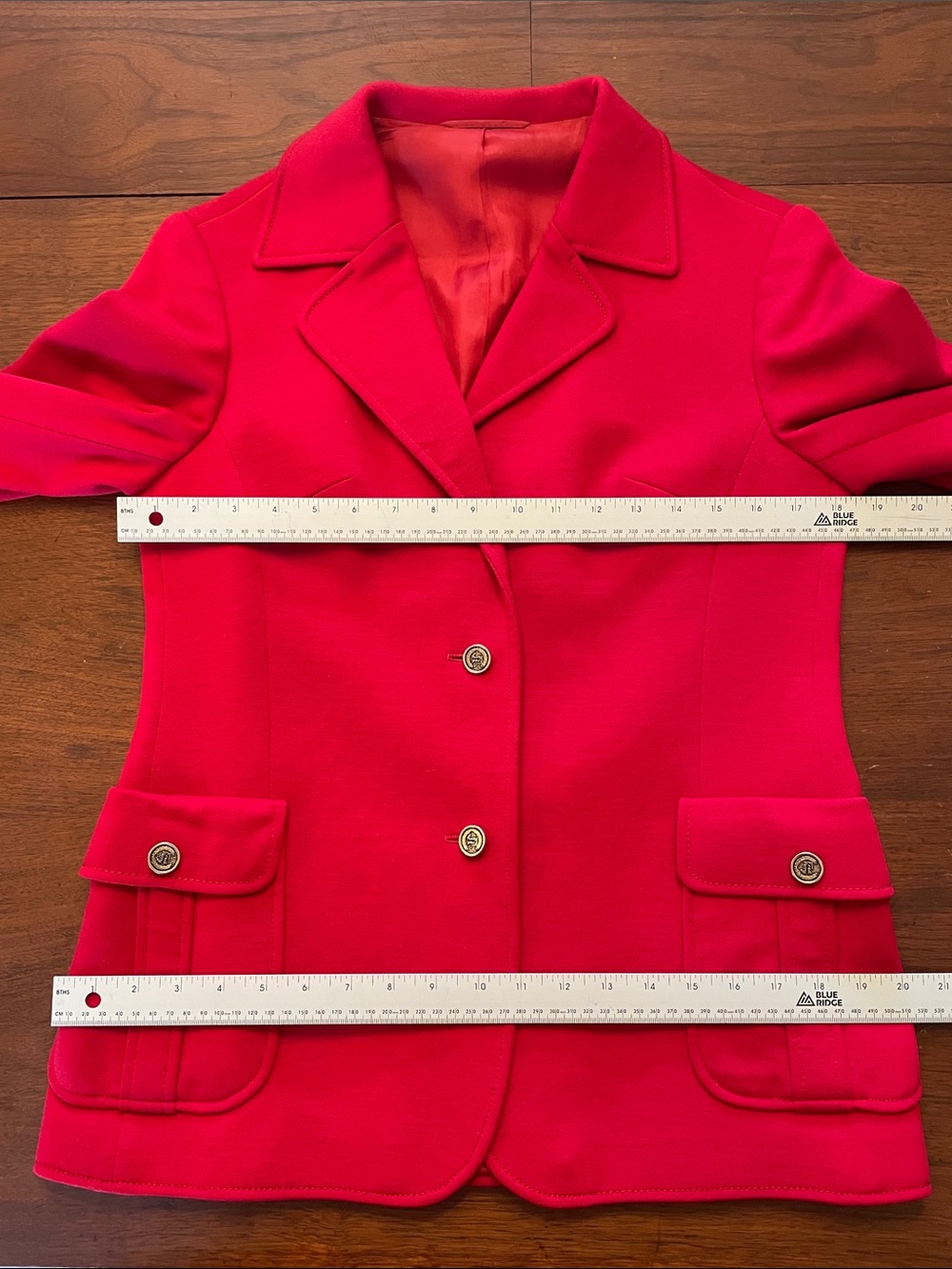 Fred Perry wool womens red blazer.  Oozing of quality.  Size 10 US fully lined - Picture 14 of 17
